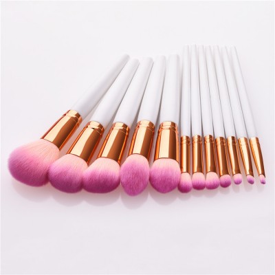 Custom Made Premium Quality 12PCS Vegan Fashion Makeup Cosmetic Brushes Set De Brochas De Maquillaje Profesional