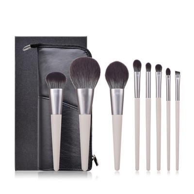 Soft Bristle Luxury Brush Collection - 8 Piece High End Makeup Brushes Tool Set Cosmetic Custom Make Up Brush Set Logo With Box